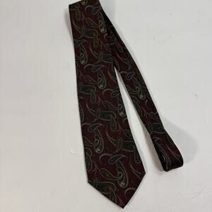 VTG Mark Shale Men's‎ Tie 100% Silk Paisley Tie Vintage Made in Italy